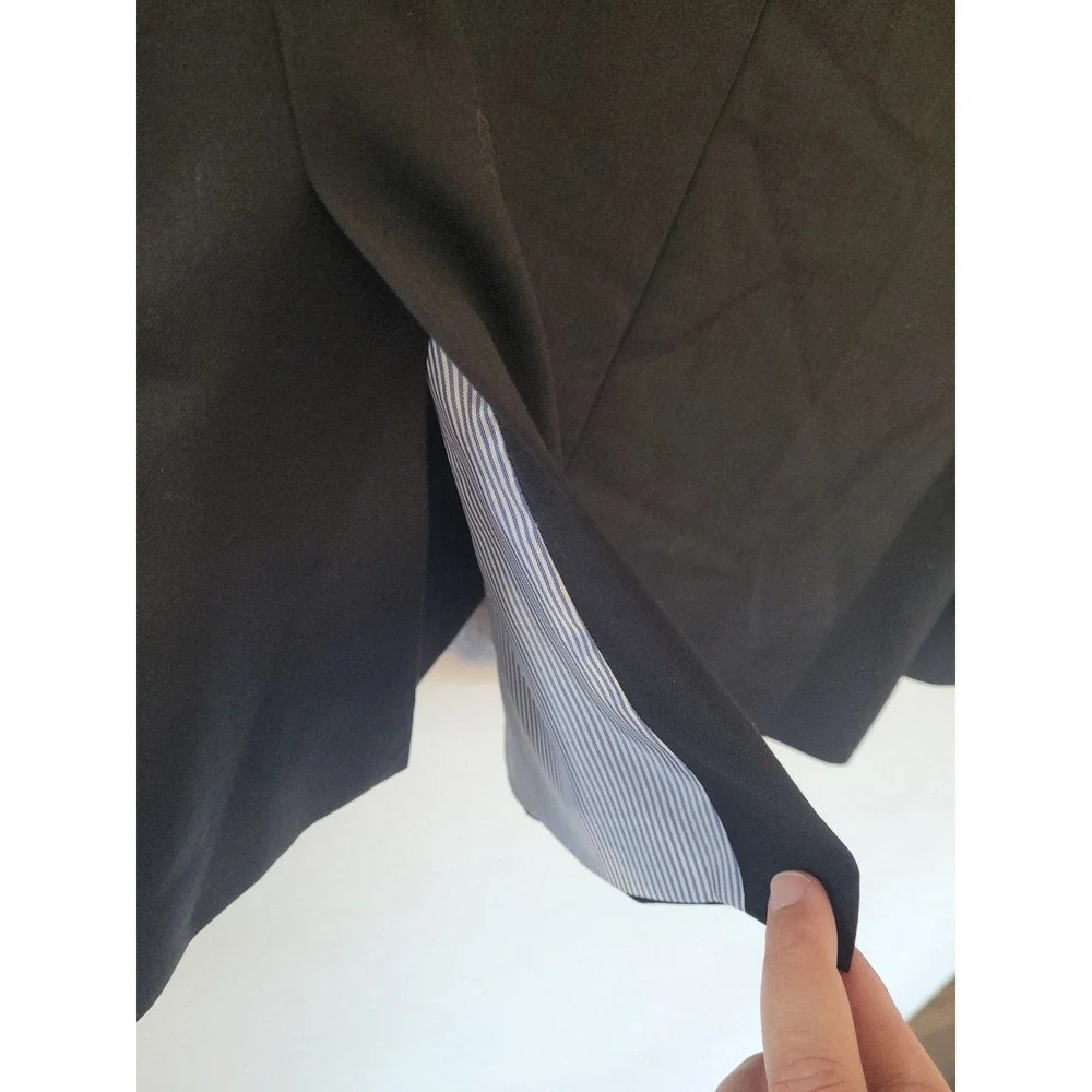 Tommy Hilfiger Mens 100% Soft Wool Suit‎ Jacket Blazer Black RN 47338 38R #11